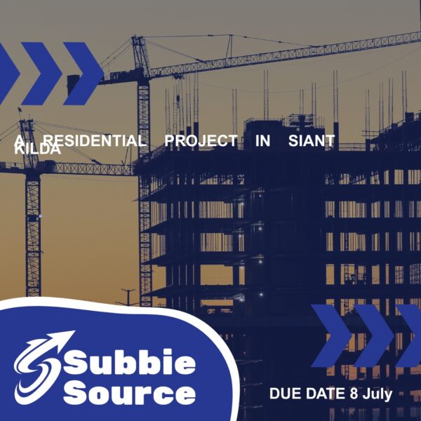 A residential project in Siant Kilda Quotes Due by 8 July Carpentry