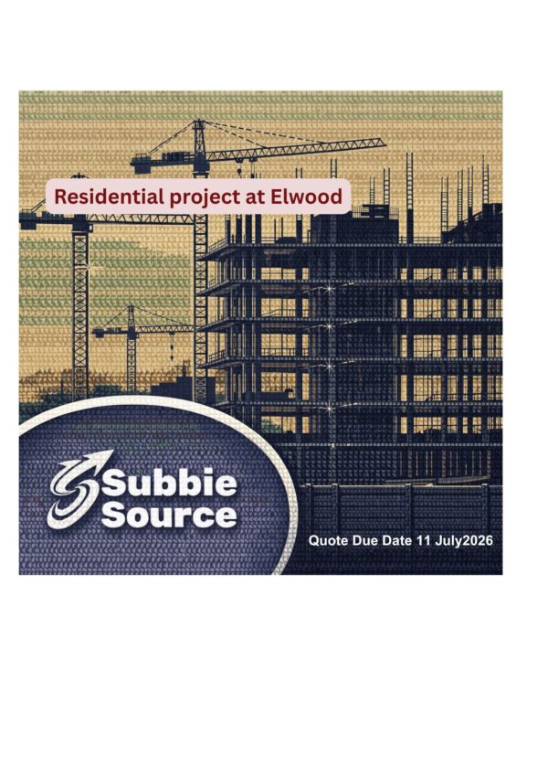 Residential Project in Elwood Quotes due 14 July 2026 Structural Steel ...